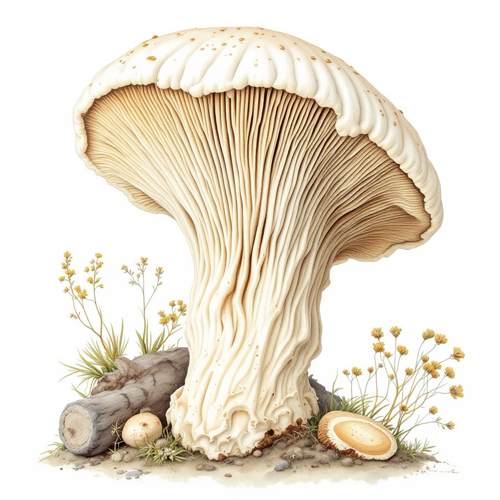 Agarikon botanical illustration