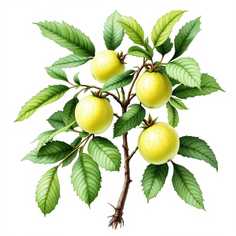 Amla botanical illustration