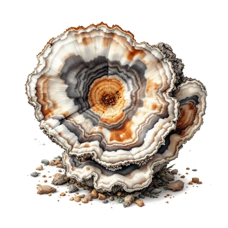 Artist's Conk botanical illustration