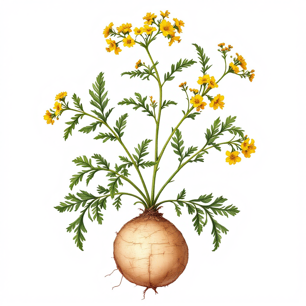 Asafoetida botanical illustration