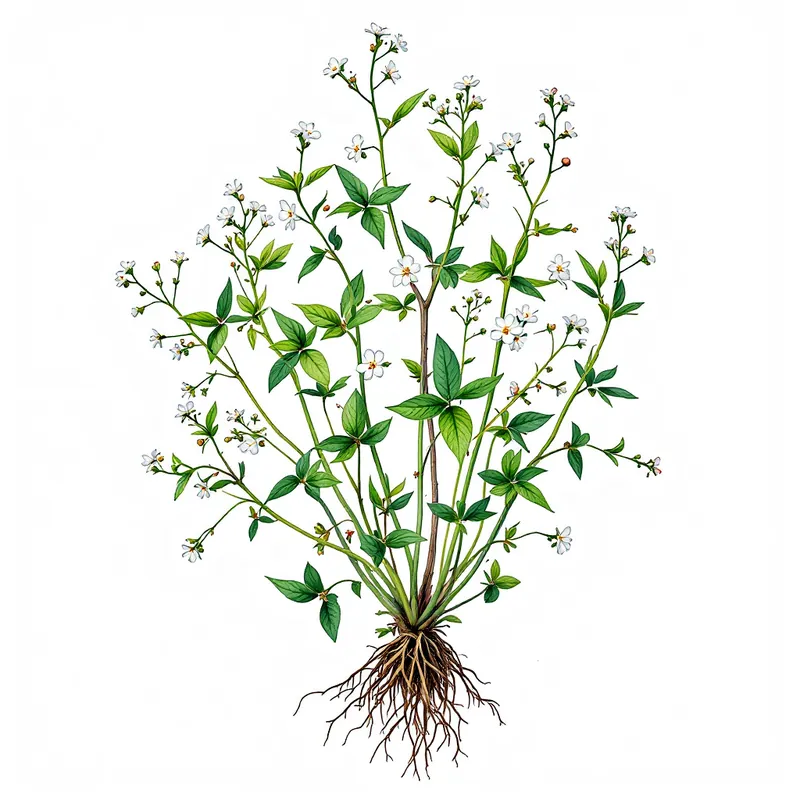 Bacopa botanical illustration