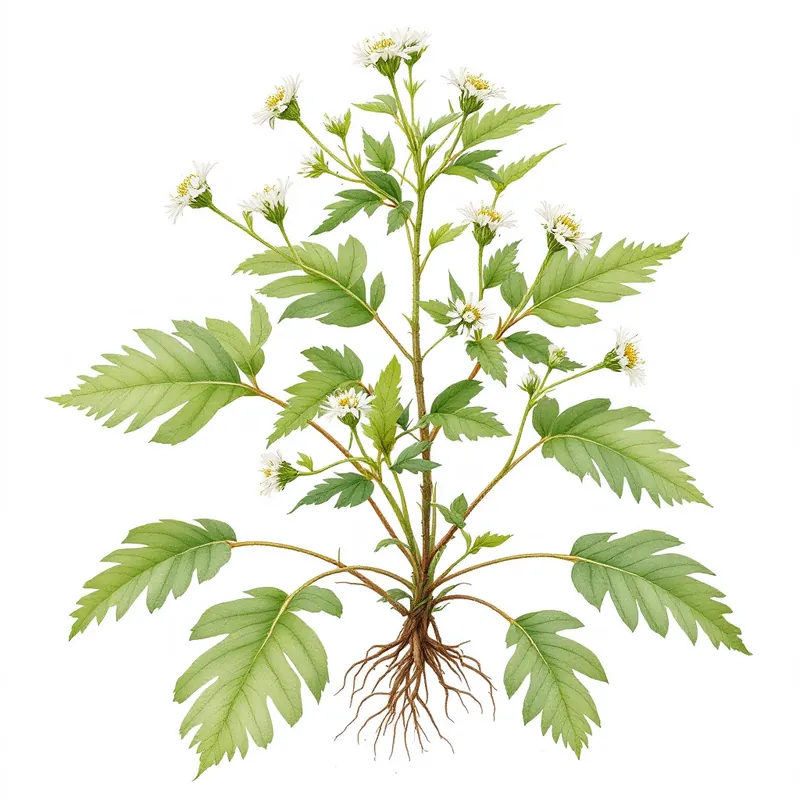 Bhringaraj botanical illustration