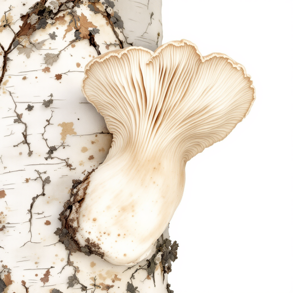 Birch Polypore botanical illustration
