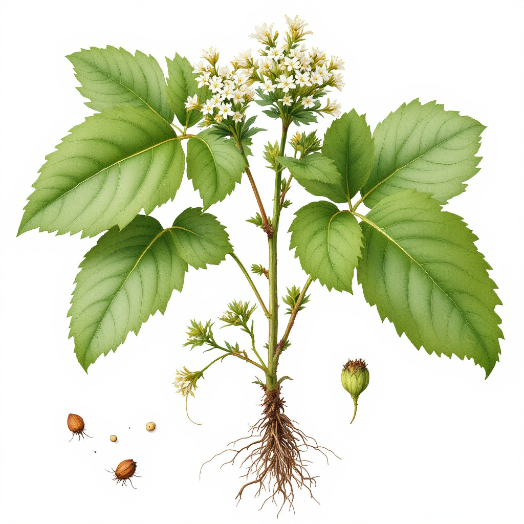 Bugleweed botanical illustration