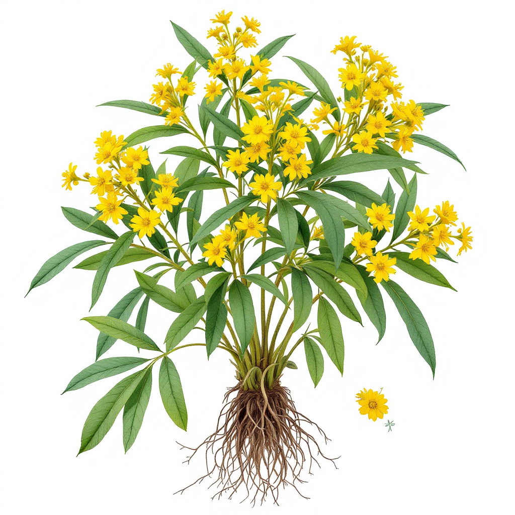Bupleurum botanical illustration