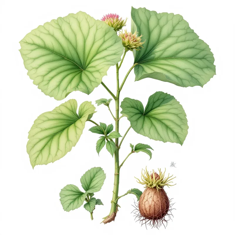 Butterbur botanical illustration